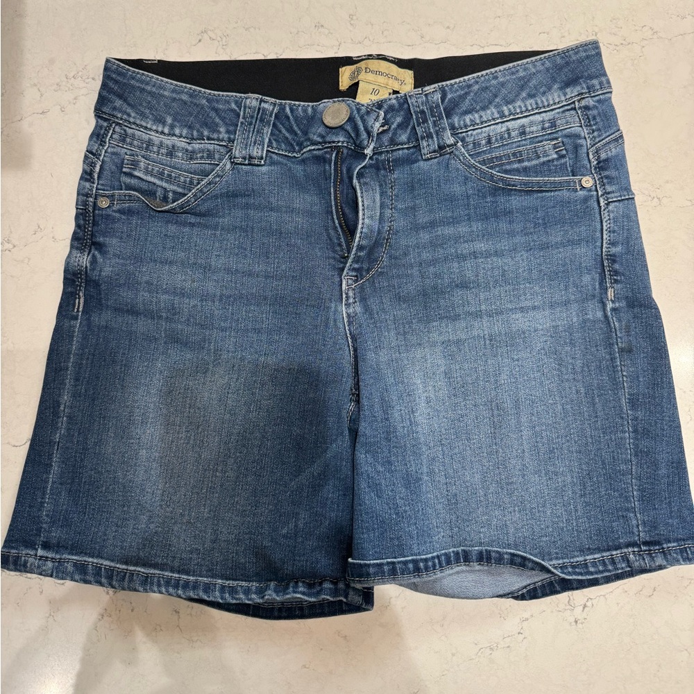 Democracy Blue Jean Shorts Classic Denim Style